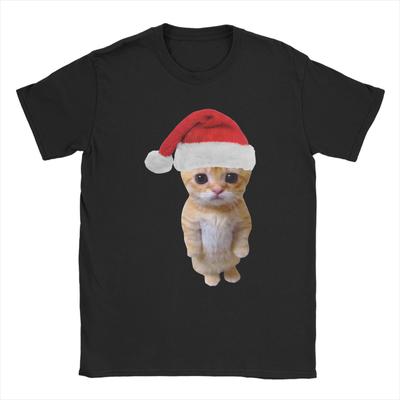 Christmas El Gato Meme Sad Cat Munchkin Kitty Meme T Shirt Beach  Pure Cotton TShirts For Men Tee Shirt Short Sleeve Clothes