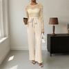 Fashion Women Jumpsuit Ladies Clothes Lace Stitching Zip-up Lace up Jumpsuit