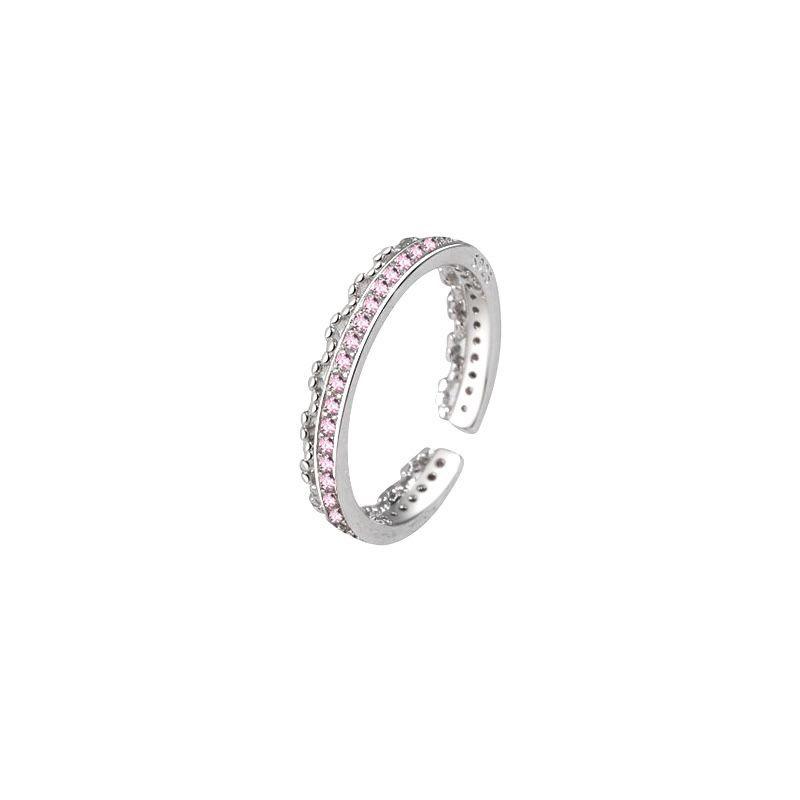 Pink Heart Adjustable Open Ring for Women: Girlish Charm On Your Finger