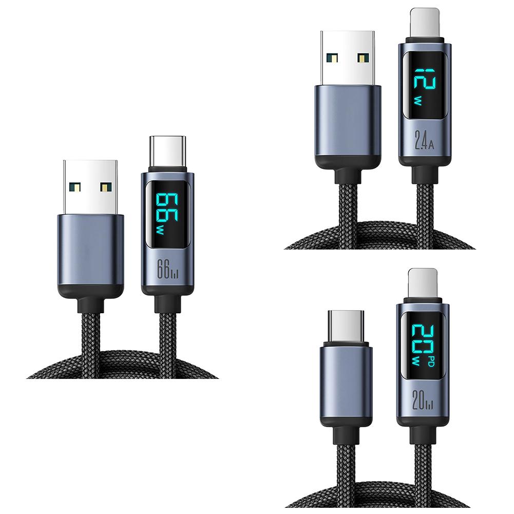 USB To USB C Cable Type C Braided Cable 480Mbps Data Transmission 100W Power Delivery For Laptop Phone Tablet Computer