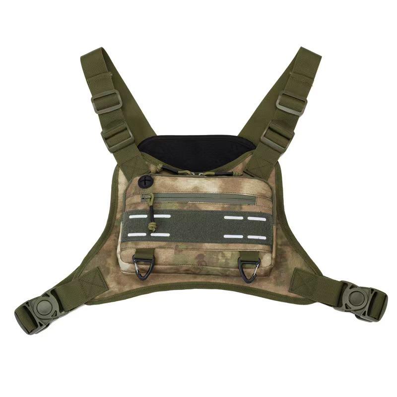 Pánská venkovní taktická vesta - Multifunkční náprsní taška pro trénink, běh a fitness