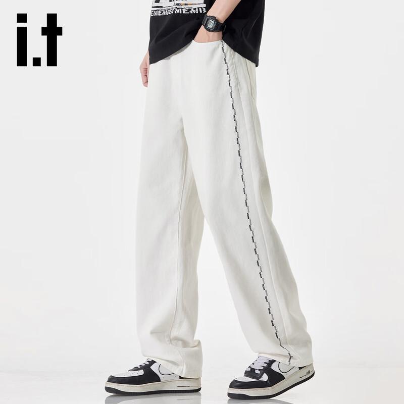 Izzue IT Men's Loose Fit Straight Leg Jeans