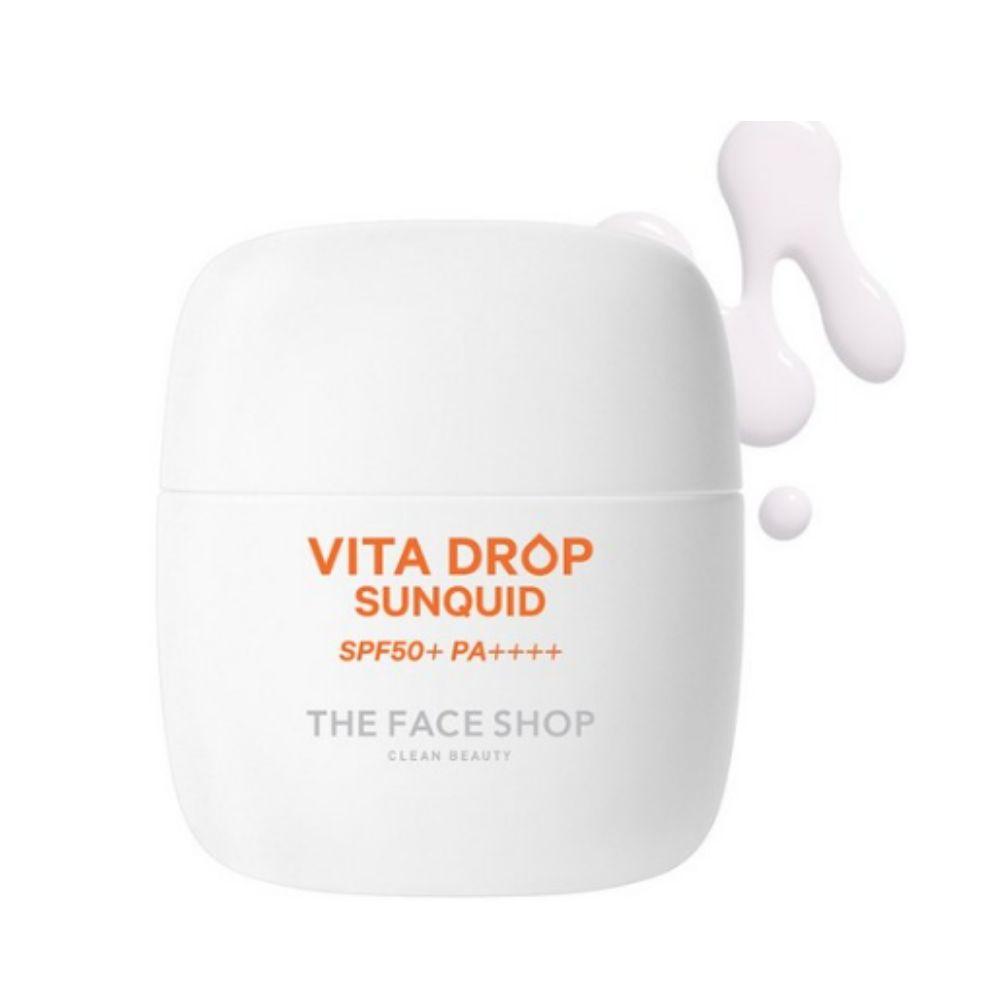The Face Shop Vita Drop Sunquid 50 мл - SPF50+ PA++++ Ультралегкий Витаминный Солнцезащитный Флюид