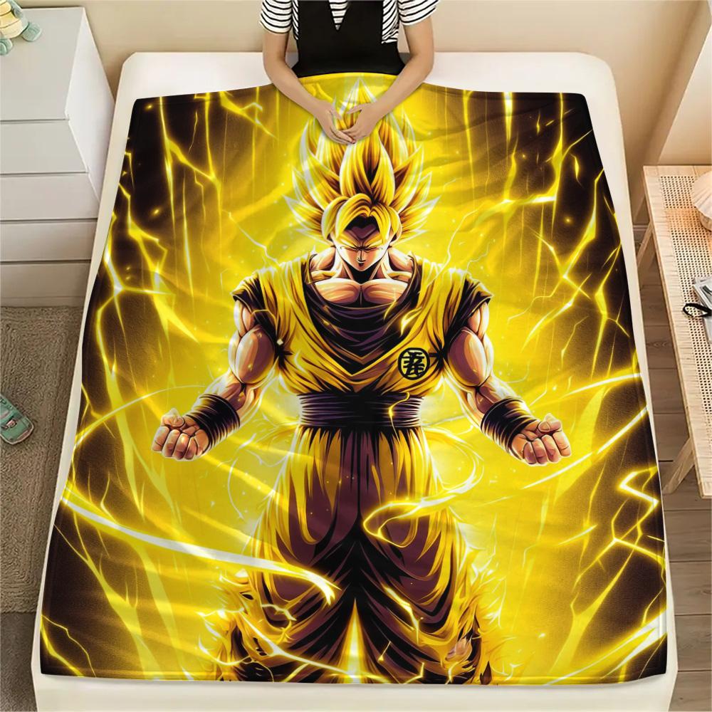 

Dragon Ball Print Flannel Blanket, High quality Comfortable for All Seasons, Home Decor, Warmth and Comfort 80cm x 120cm