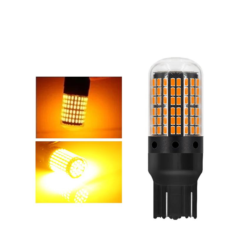 1156 BA15S P21W BAU15S PY21W T20 7440 W21W 1157 P21/5W W21/5W 7443 LED-lampor 3014 144SMD LED CanBus-lampa För blinkerslampa