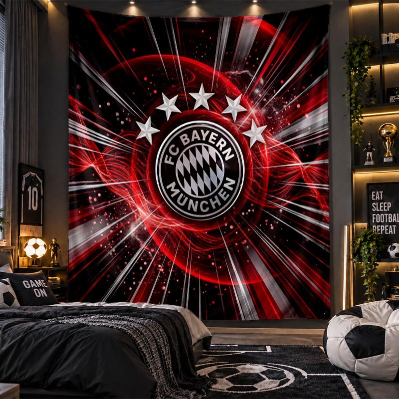 Arazzo da Appendere alla Parete Tessuto con Stampa del Bayern Monaco per Soggiorno Camera da Letto Decorazione per la Casa