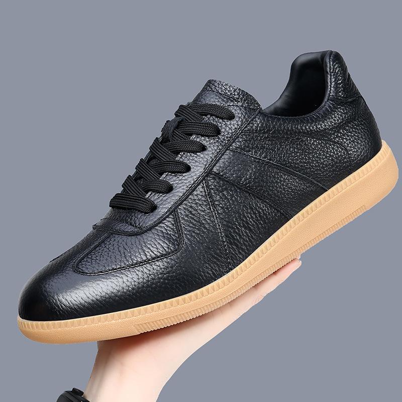 2025 Dexun Sports First-layer Cowhide Training Shoes Breathable Punched Oxford Non-slip Sole Casual Sports Shoes