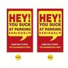 50pcs Bad Parking Cards Funny Parking Violation Cards, There Are Multiple Reasons For Violations, Hilarious Bad Parking Cards