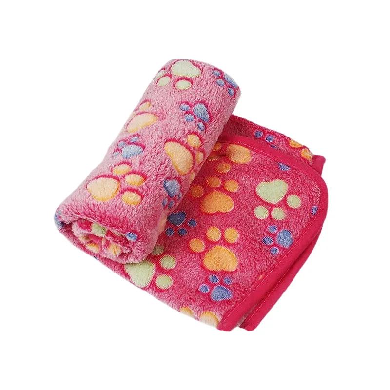 Warm Pet Blanket for Dogs and Cats Thick Winter Dog Bed Mat Soft Coral Fleece Kennel Pad Fall Cold Weather Pet Bedding Cushion