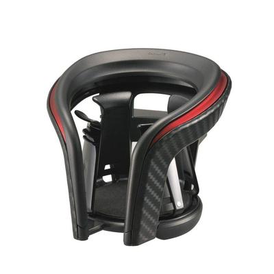 DZ374 Quattro X Cup Holder for Cars, Carbon Style Metallic Red, 3.9 X