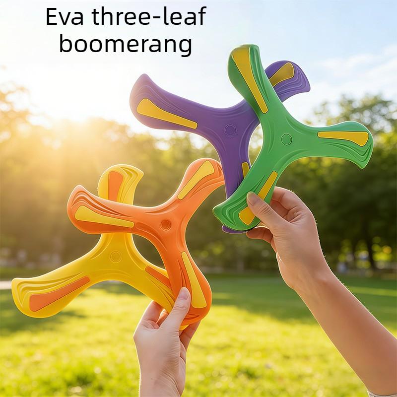 Boomerang Glow-in-the-dark Frisbee, Soft and Luminous Boomerang for Kids, Outdoor Toy for Boys