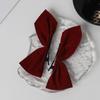 Black Velvet Bow Hairpin - Jisoo-Inspired Korean & Japanese Style Side Clip Hair Accessory