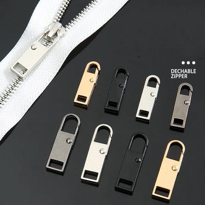 Metal Zipper Pull Replacement Detachable Zipper Slider Pull Repair Kit for Clothing Jacket Diy Craft Sewing Zip Head