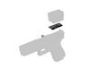 Vector Optics MOS To VOD Footprint Pistol Red Dot Steel Adapter Vector Optics SCFRM-12