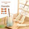 Long Wooden Handle Multifunctional Cup Cleaning Brush for Kitchen, Glasses, Insulated Cups, and Baby Bottles
