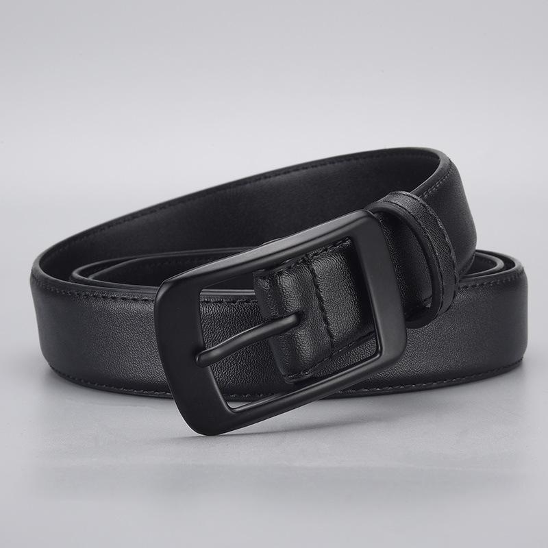 

Mary New women s genuine leather belt - premium, minimalist, and versatile alloy buckle waist belt 105cm чёрный