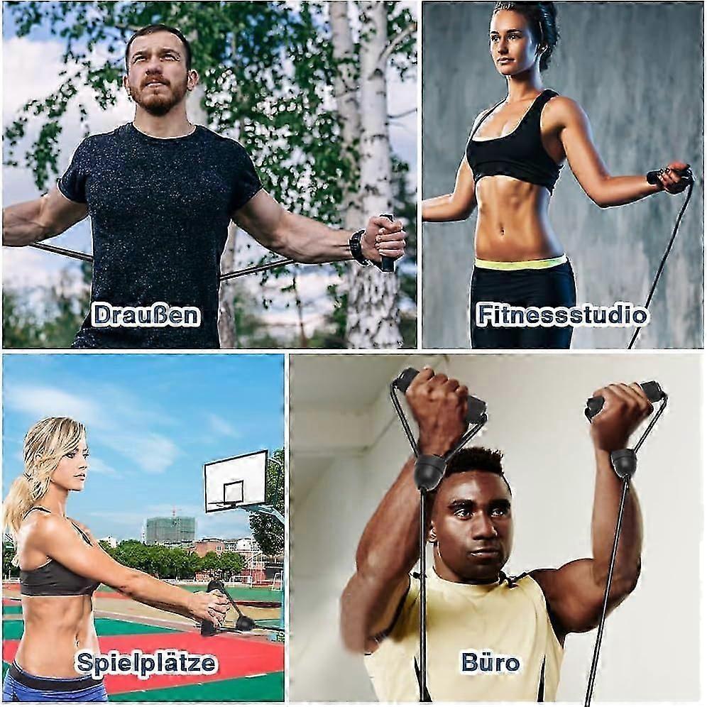 Vibrators Extension Bands Resistance Bands Elastic Bungee Ropes Auxiliary Bands Fitness Exercise Bands for Weightlifting, Strength Training, Muscle B