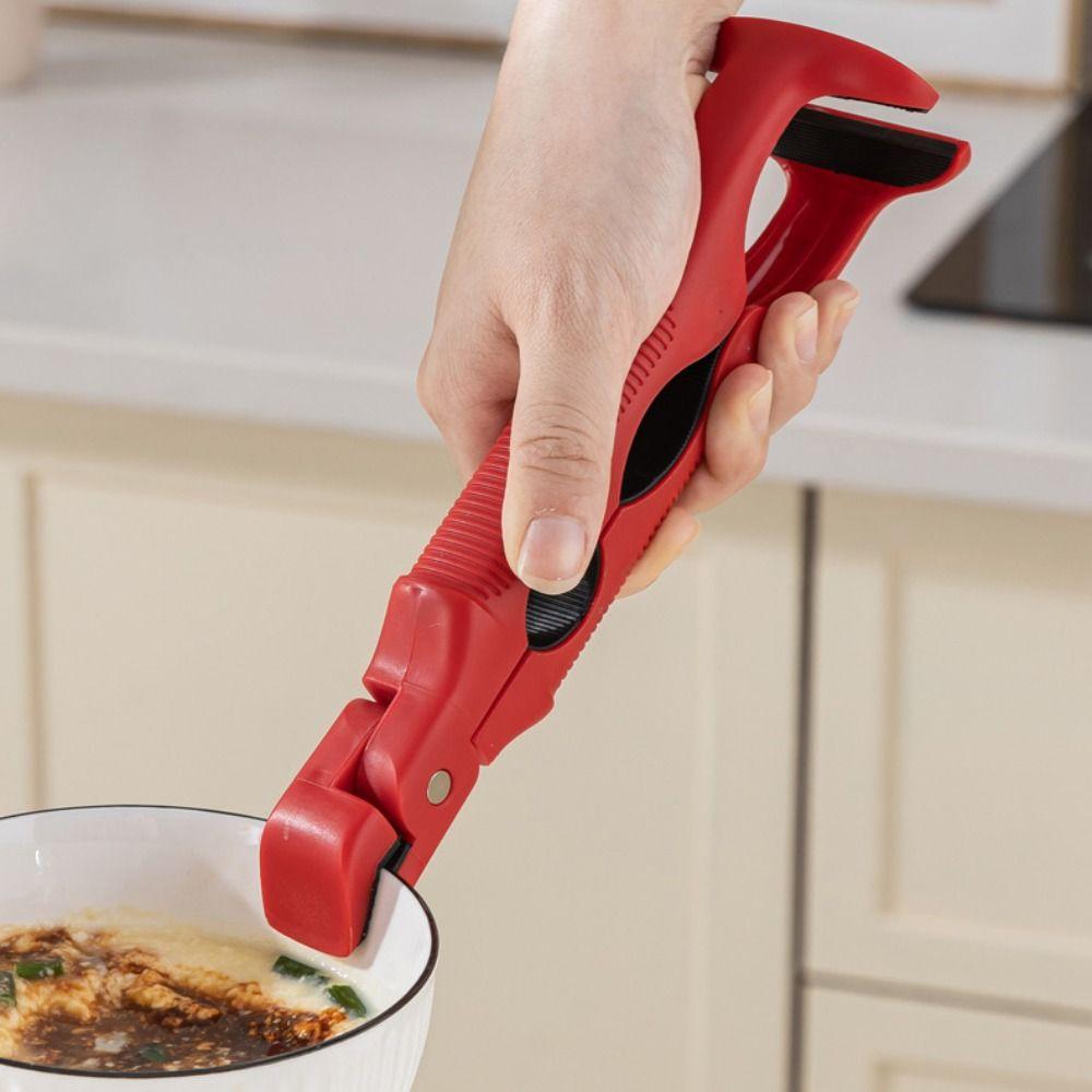 3in1 Anti-hot Bowl Plate Clips Silicone Handle Bottle Opener Portable Hot Bowl Gripper  Kitchen Use