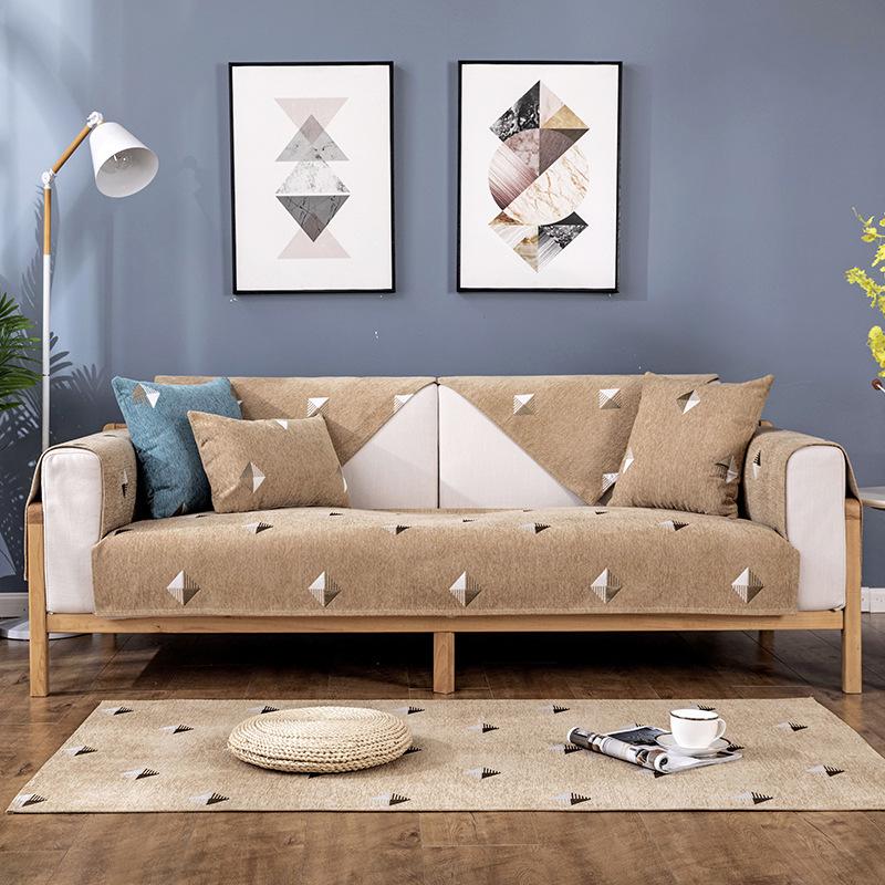 

Подушка для дивана, минималистское современное полотенце для дивана, универсальное всесезонное изделие, ткань «все включено», нескользящий чехол для дивана в гостиной 68*70