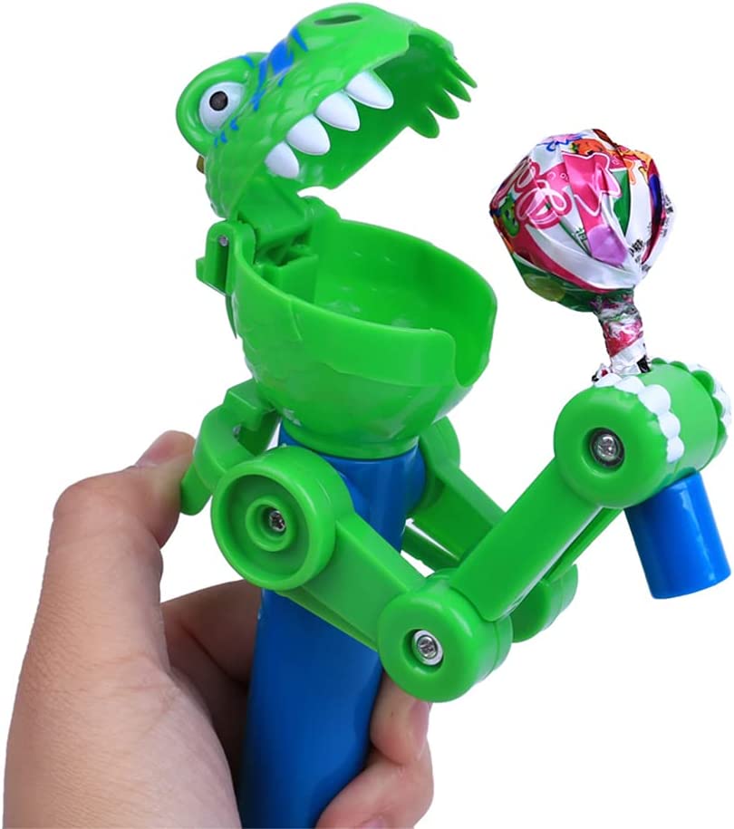1/3/5Pcs Dinosaur Lollipop Robot Holder Creative Eat Lollipop Pop Ups Case Candy Storage Christmas Gifts For Children