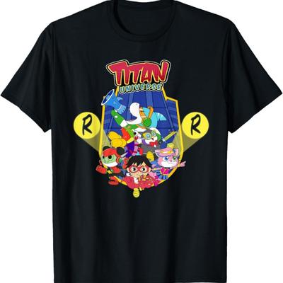 Ryan's World Titan Universe Red Titan and Team T-Shirt