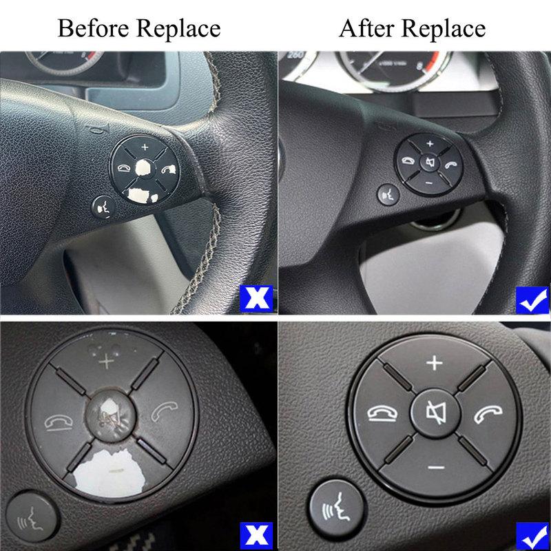 Interior Multifunction Steering Wheel Button Repair Kit Phone Control Keys For Mercedes Benz C GLK E Class W204 X204 W212 W207