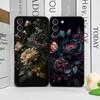 Flower Peony Print Vintage Floral Pattern Phone Case for Google Pixel 9A 8A 7A 6A 6 7 PRO 8 9 Pro XL 5G Shockproof Soft Covers