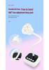 Smart Touchscreen Nail Art Lamp - Fast Dry, No Blackening, Desktop Rechargeable Phototherapy Gooseneck for Nail Tips.