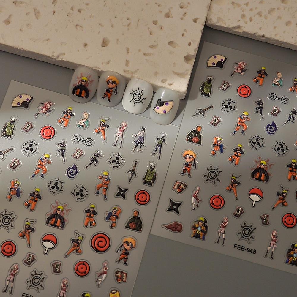 5D Embossed Cute Puppy Nail & Laptop Stickers, Waterproof & Three-Dimensional, In Stock