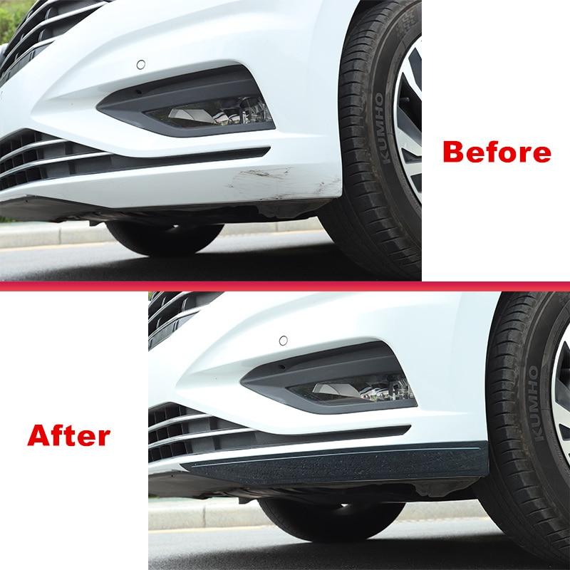 For VW Jetta MK7 2019 2020 2021 2022 2023 Parts 2pcs/lot Stainless Steel Car Front Rear Bumper Protective Trim Panel