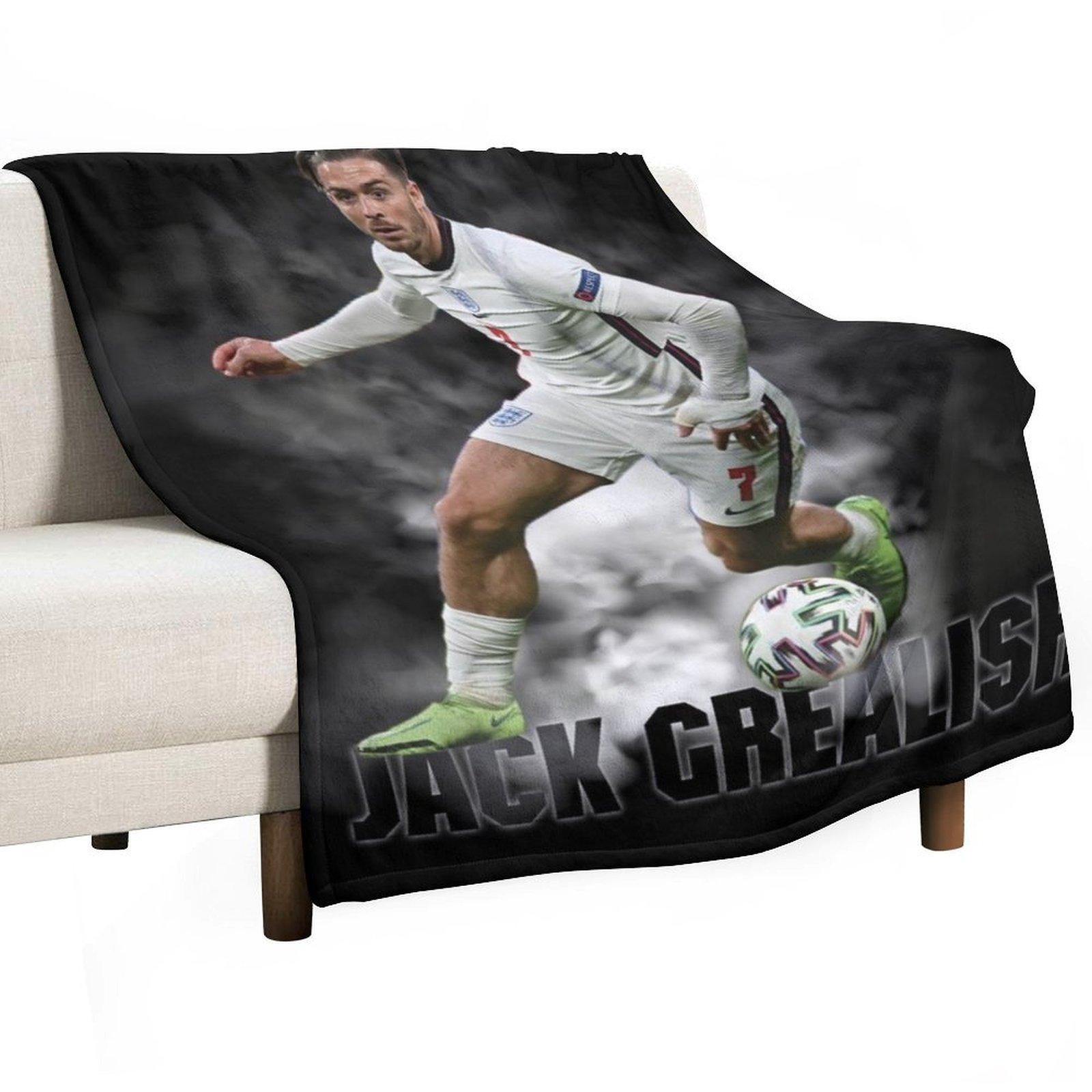 

Jack Grealish Smoke Throw Blanket Single Retros Luxury St heavy to sleep Blankets 30x40in