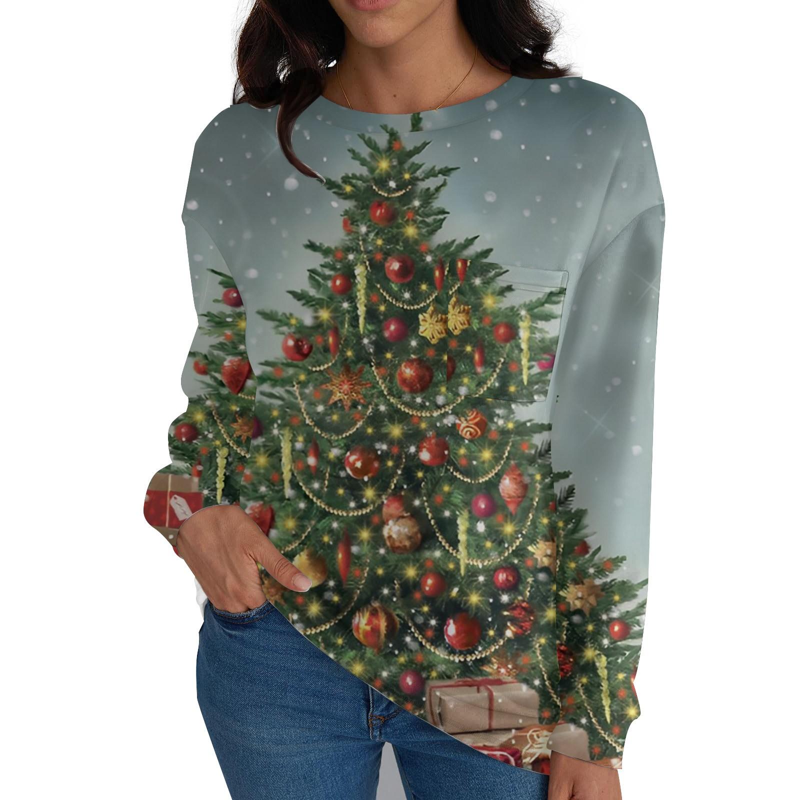 

Женские рубашки с длинным рукавом, топы свободного покроя с круглым вырезом, повседневные осенние модные футболки, блузки с карманами, одежда M