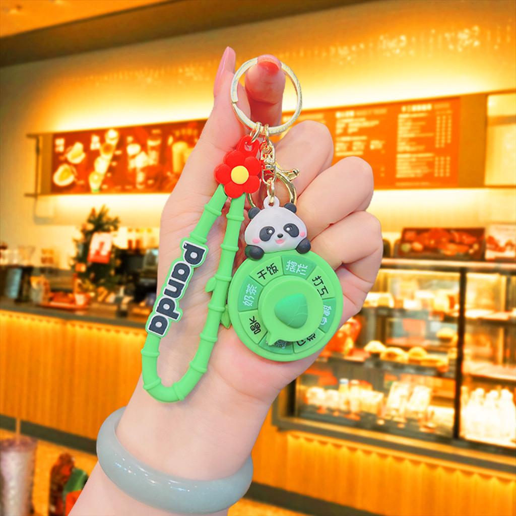 

И Стильный Очаровательный Силиконовый Брелок с Аксессуарами Панды и Капибары Peach