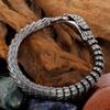 Pulsera Retro de acero inoxidable 316L con escamas de serpiente para hombre, brazalete Mannen de Metal fundido, joyería de hombre chulas, regalos de cumpleaños para novio