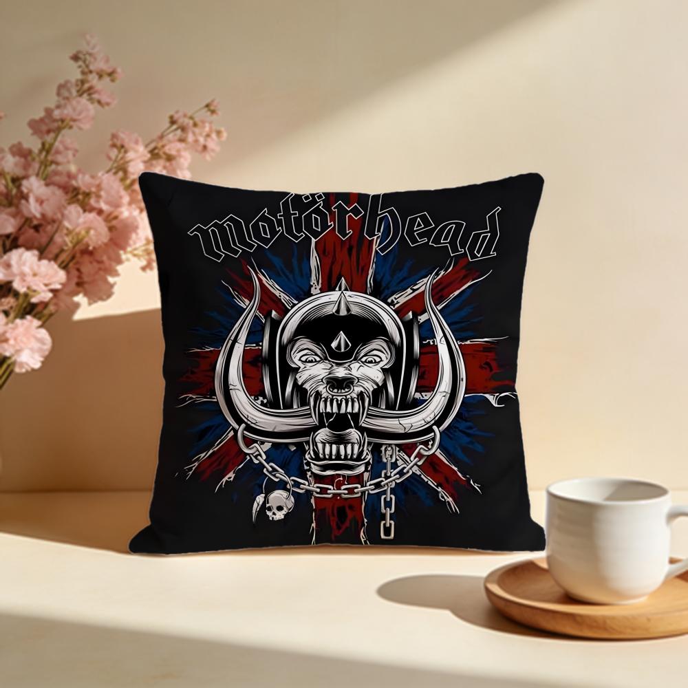 Stylish MMotorheadsful Cushion Cover Stylish Washable Pillow Cover Ideal for Couch Bedroom Car Decoration