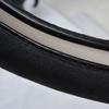 Black Faux Suede 14.515 Inch Memory Foam Steering Wheel Covers Breathable AntiSlip Odorless Steering Wheel Universal Fit for Me