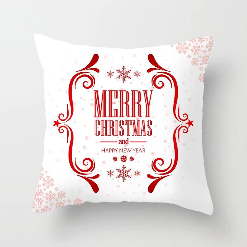 Christmas Themed Pillowcases Car Accessories Office Santa Claus Living Room Sofa Home Pillowcases