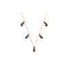 Naughty Feather Pendant Necklace Women Necklaces Black 5497874