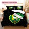 ADO Den Haag Pattern Bedding Quilt Set  Home Decoration  Gift (1 * Duvet Cover + 2 * Pillowcase  Without Core)