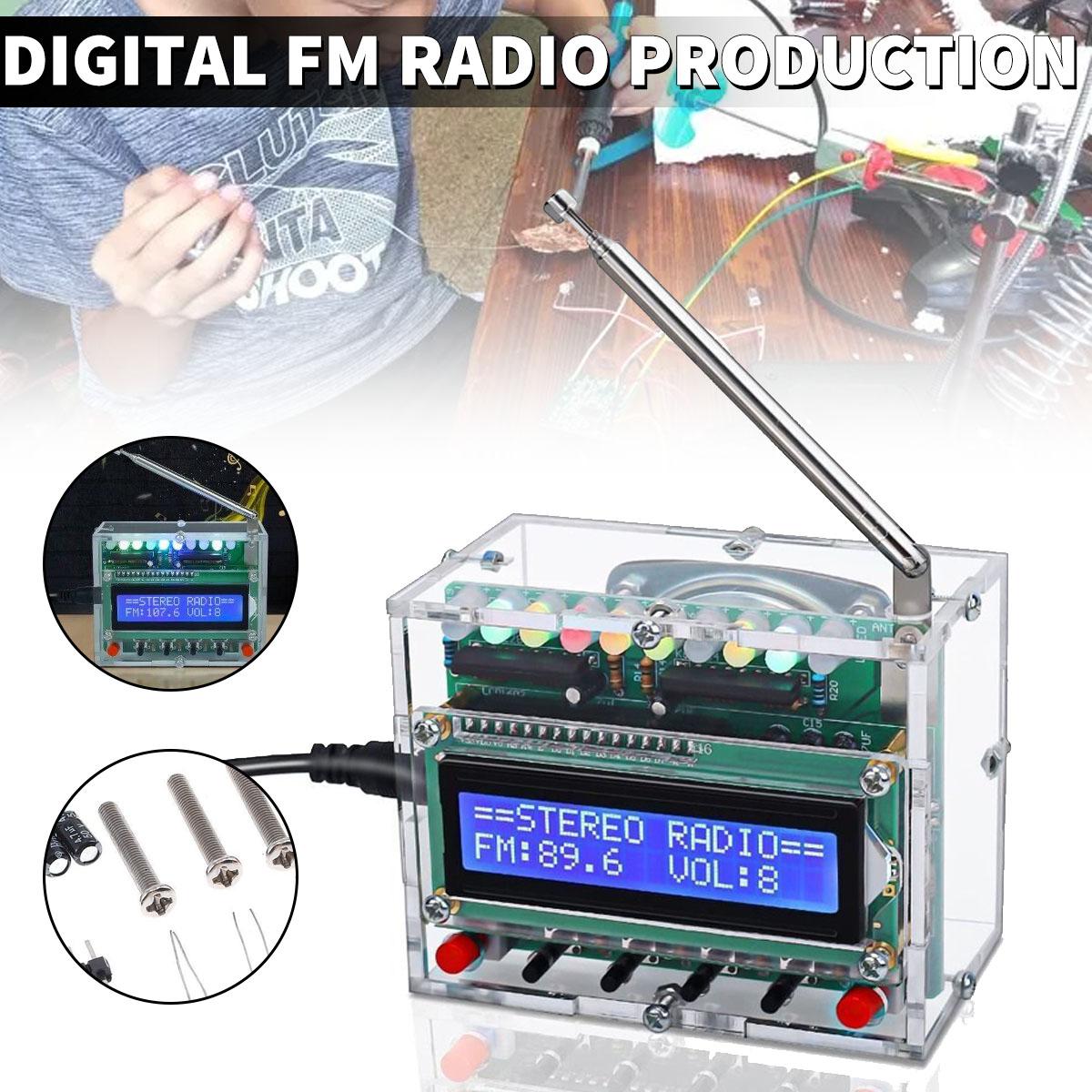 

PDTO новый цифровой проект 87-108 МГц, комплект для сварки, FM-радио, пайка, сделай сам