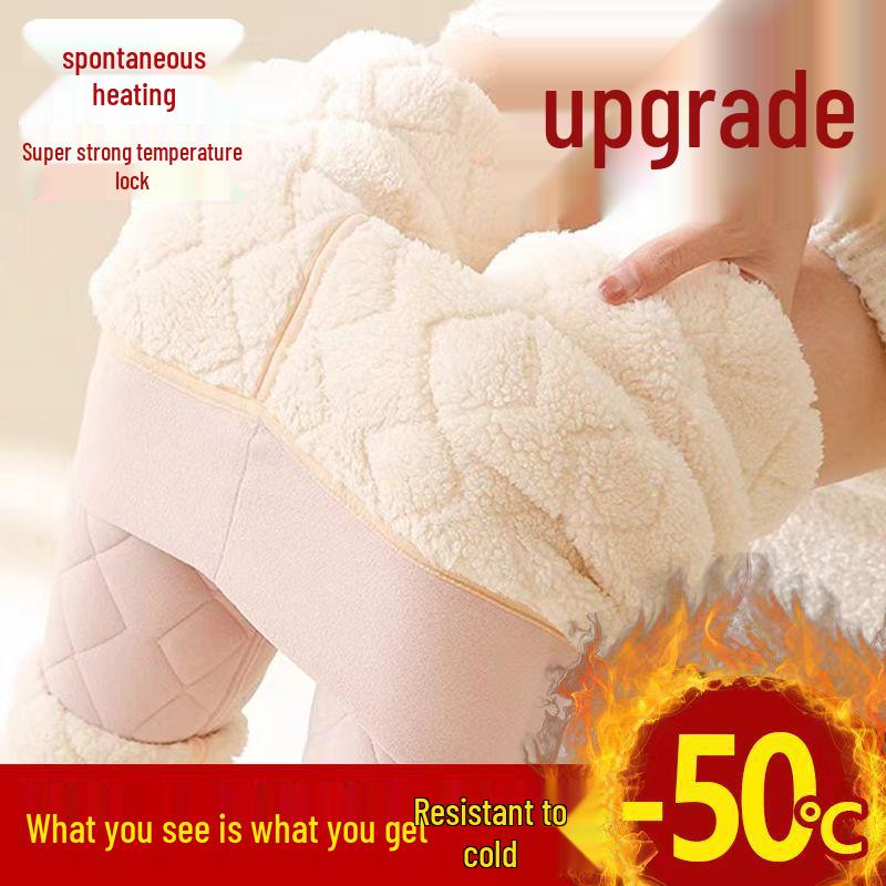 

Женские теплые леггинсы с высокой талией из смесовой шерсти с флисовой подкладкой для осени/зимы L [50-60 kg]