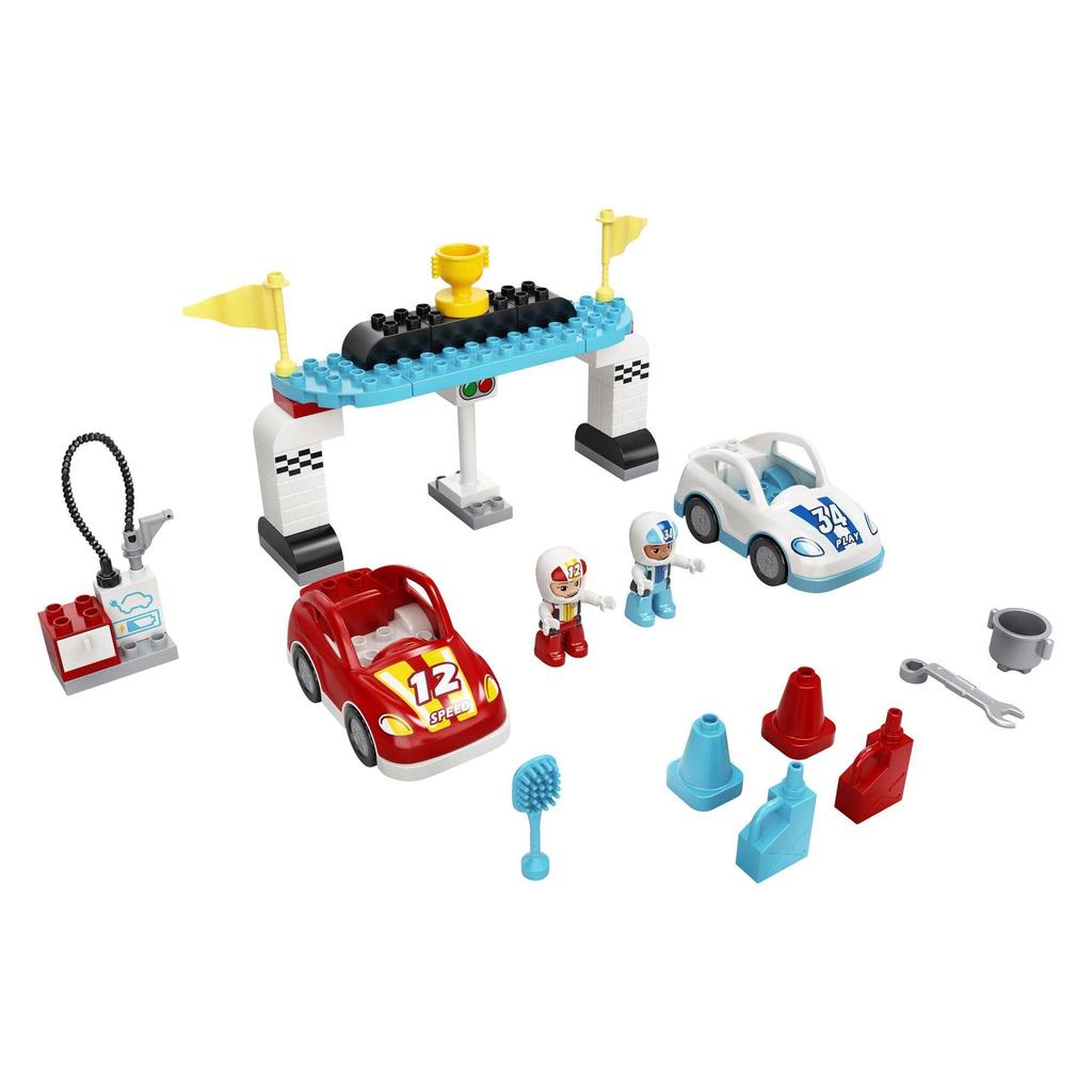 LEGO Duplo Town Race Car 10947 Toy Racing Car for Boys and Girls Ages 2 and Up
