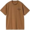 T-shirt Homme Manches Courtes Ample Col Rond Imprimé Lettre Marron I034779-08W-XX