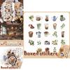 Stunning 46 Pcs Coffee Pattern Scrapbook Journal Stickers For Personalized Notebook Decoration