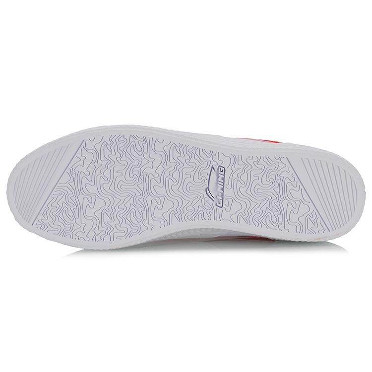 Li Ning Wave Slip Resistant Abrasion Resistant Low top Skateboard Shoes Men's White Orange AGCP163-3