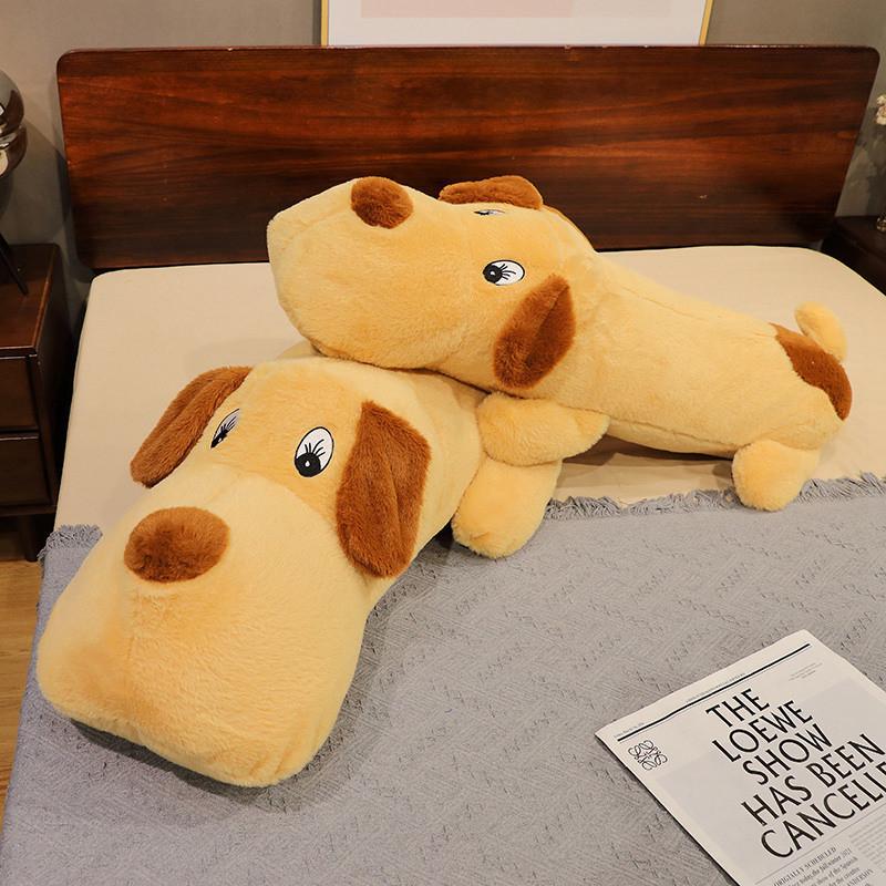 Dog Throw Long Pillow Stuffed Toy Bed Doll With Bedcloth Children Gift Birthday