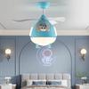 Helicopter LED Lamp Chandelier Blue Pink Fan Aircraft Ceiling Lamp Chlldren's Bedroom Llght Study Giris Boys Kids Room Lighting