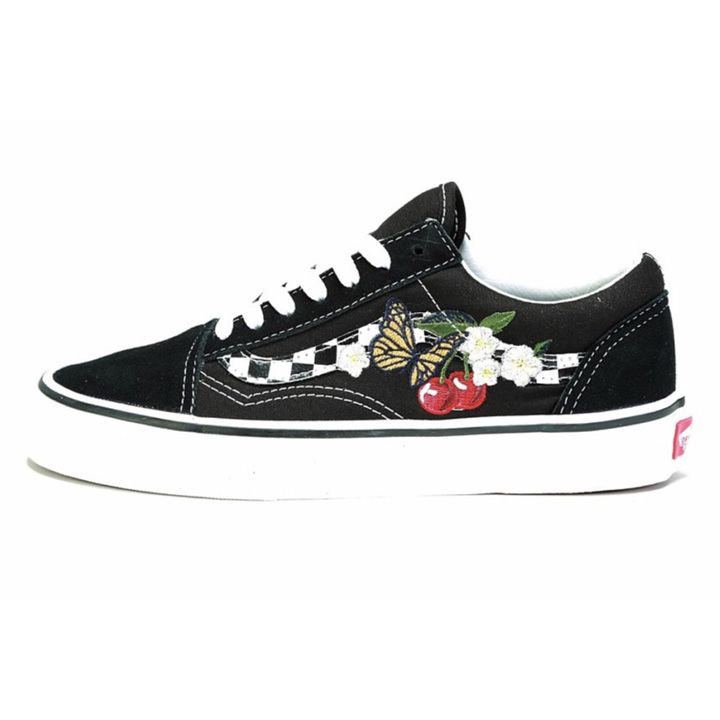 

Женские кроссовки Vans Old Skool Checker с цветочным принтом черные VN0A38G1I5Z