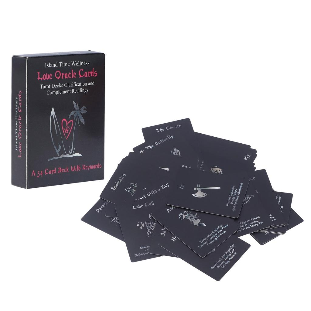 54 Decks Tarot Card Game English Language Coated Paper Forecasting Card Toy for Party Use