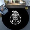 Futebol Clube do Porto Round Area Rug,Carpet Rug for Living Room Bedroom Sofa Playroom Decor,Non-slip Floor Mat